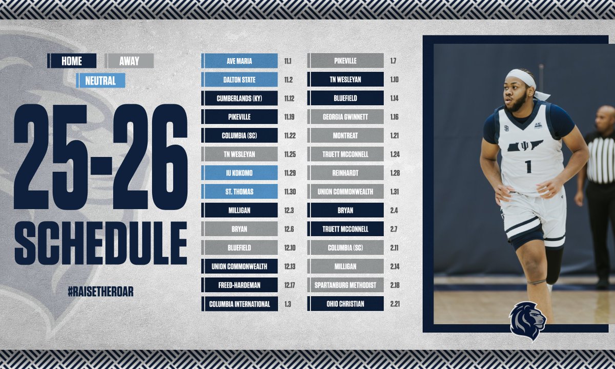 JUBasketball's tweet image. 🚨SCHEDULE RELEASE🚨

Here is our full schedule for the 2025-26 year!

#RaiseTheRoar