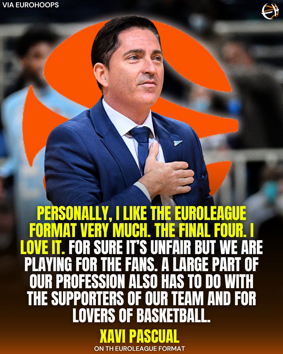 👀🗣️Xavi Pascual on whether he likes the Euroleague format and if he thinks it´s fair or not.