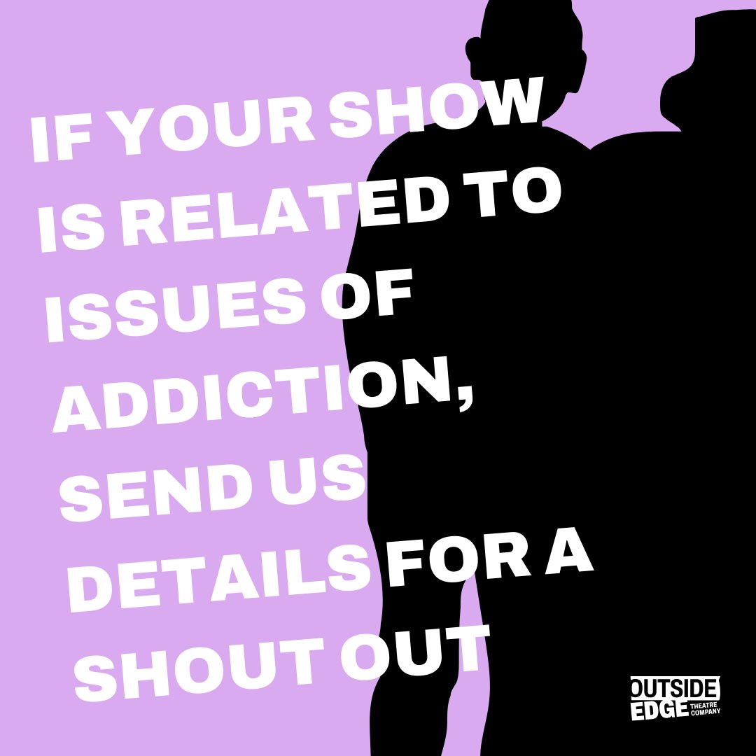 At the fringe? We'd love to promote shows related to issues of addiction, if you or anyone you know is working on something that might fit this brief, we'd love to hear about it. Send us a DM or email admin@outsideedge.org with some details.

#EdFringe #Edinburgh #FringeFestival