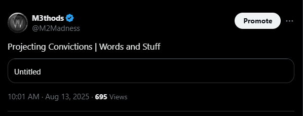 M2Madness's tweet photo. Since it seems that X streaming is acting wonky (pic related...

Here's the replay from today's Words and Stuff. Hope you get something out of it...

Link: https://t.co/Ys3sX0b9hh https://t.co/jnnU3dfHzY