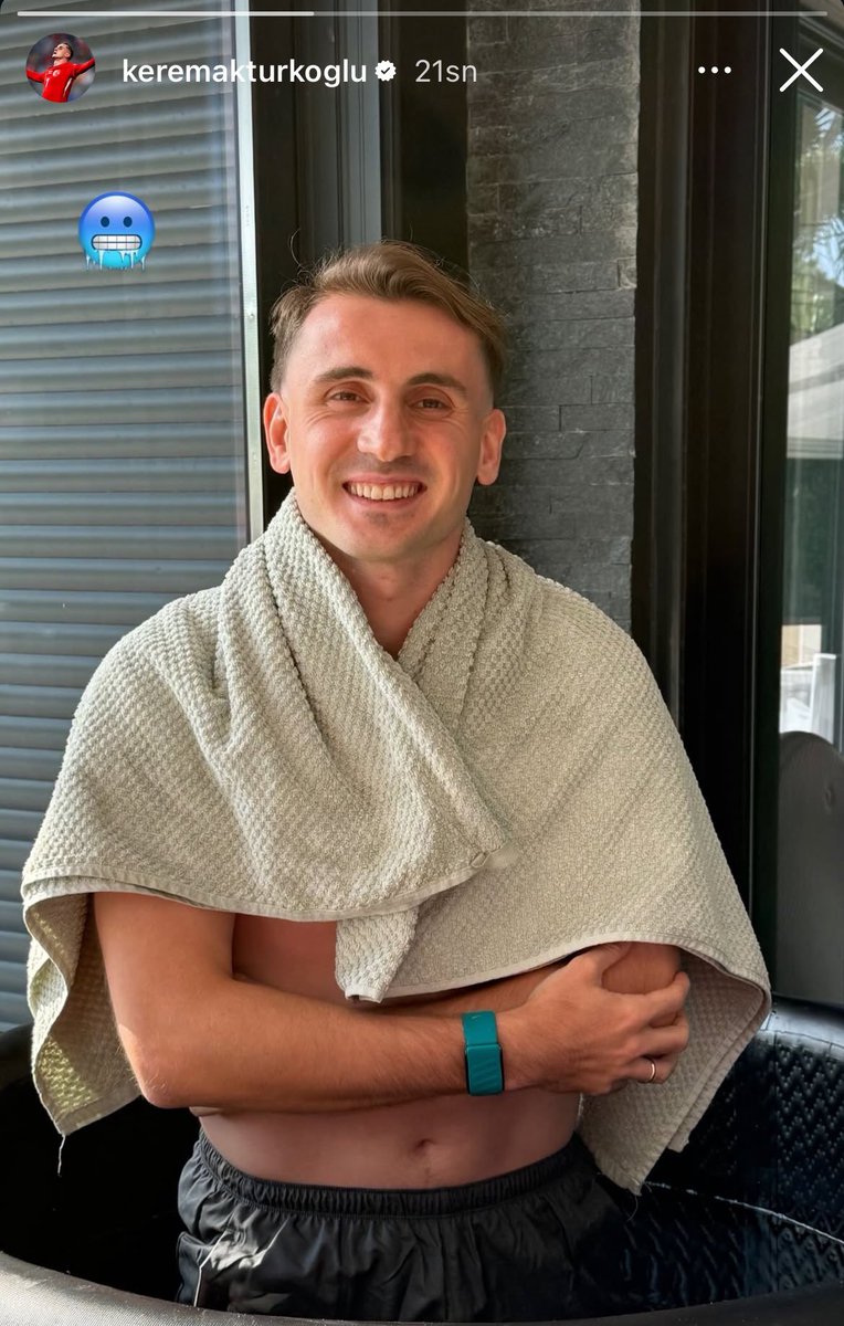 SporBolgesi's tweet photo. 🚨 SON DAKİKA | Kerem Aktürkoğlu'nun 
instagram hikayesi paylaşımı !!!

‘‘🥶’’ https://t.co/wL4oO0SDEi