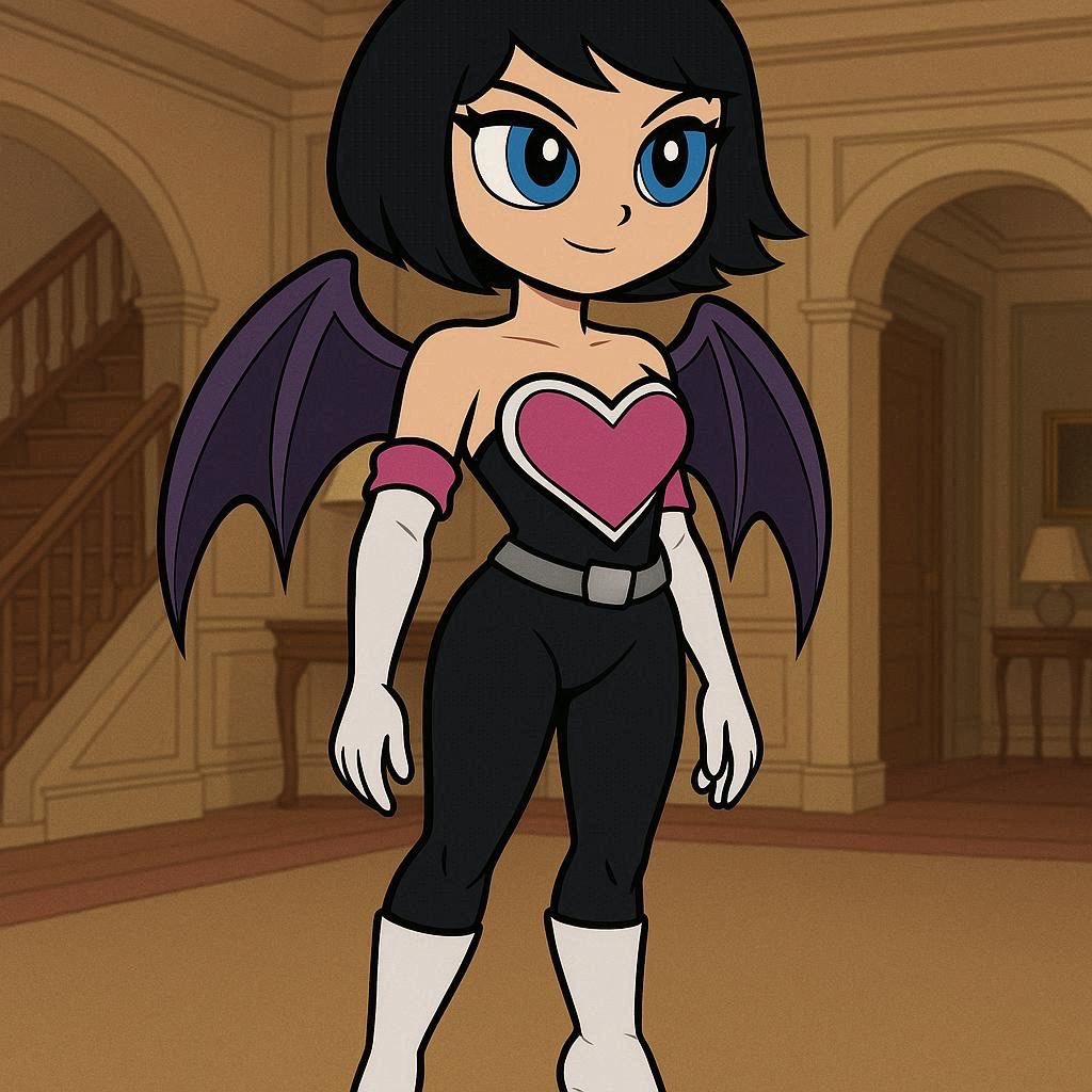 PiratePon's tweet photo. Ms. Keane as Rouge the Bat. #cosplay #rougethebat #ppg #powerpuffgirls #mskeane #BingImageCreator #waifuwednesday https://t.co/MTjAUpMBzI