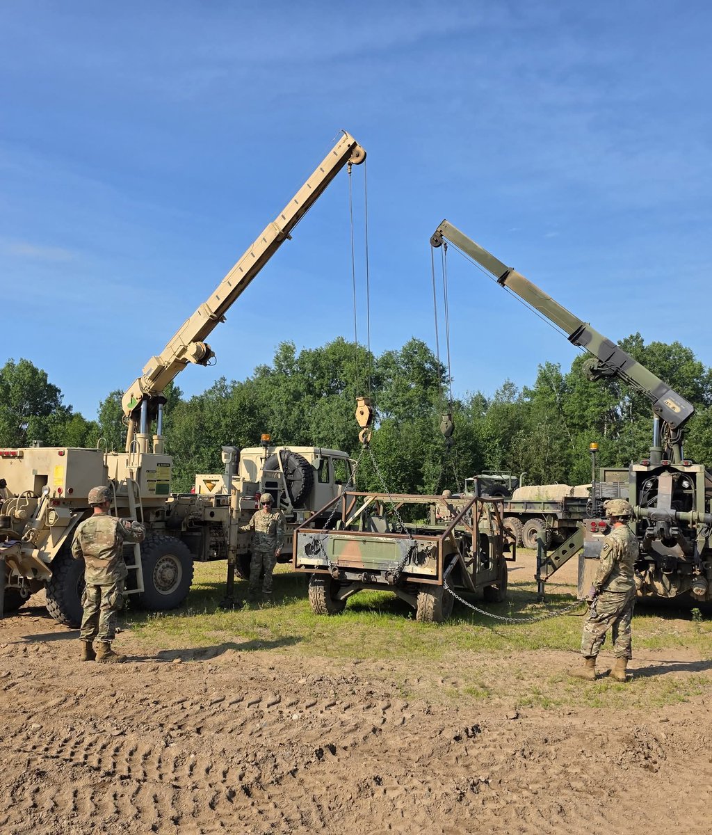 Over the past 16 days, Soldiers have immersed themselves in a new additional skill of wheeled recovery as part of our 091-ASIH8 course under the direction of the RTS-M at the Camp Ripley Training Center.
