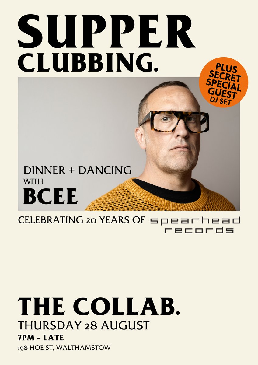 BCee (@stevebcee) on Twitter photo Who fancies a 5 course meal cooked by chef Paul Human themed around <a href="/spearheadrecs/">Spearhead Records</a> back cat and then a couple of hours to dance it off?
tixr.com/groups/signatu… Who fancies a 5 course meal cooked by chef Paul Human themed around <a href="/spearheadrecs/">Spearhead Records</a> back cat and then a couple of hours to dance it off?
tixr.com/groups/signatu…