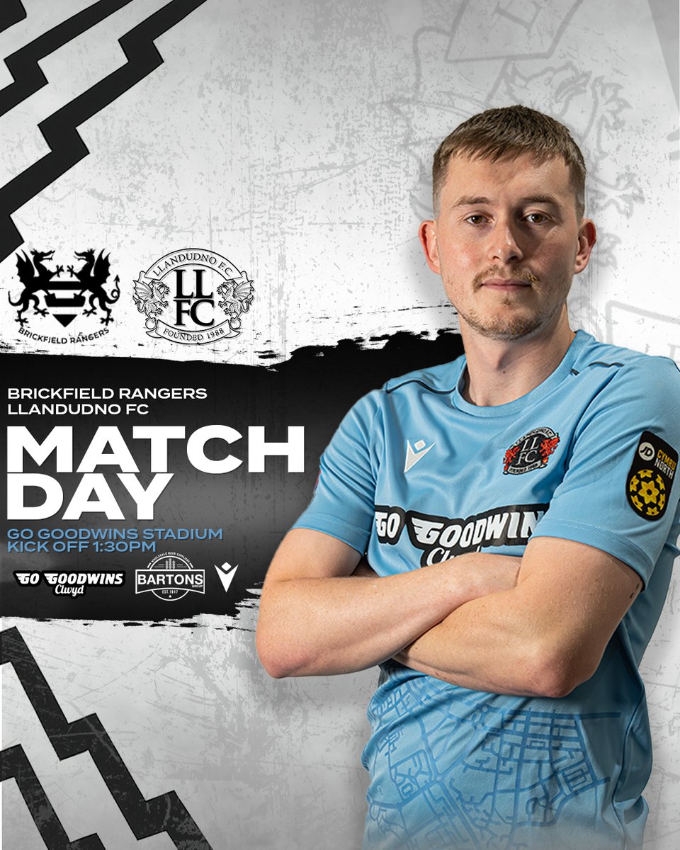 IT'S MATCHDAY! 💪

Today we make the trip to Wrexham to face Brickfield Rangers in our first away game of the season!

Haven’t booked your seat on the supporters’ coach yet? Contact Iain Dyer on +44 7393 634029 to secure your spot!

#Llandudno #LlandudnoFC #WeAreOne #KeepTheFaith