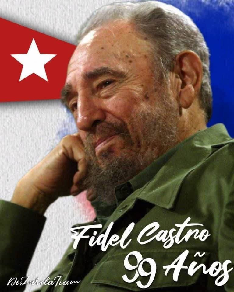 Coordinación Estado Carabobo 
🇨🇺 En el 99 aniversario de su natalicio, #Cuba honra la vida y el ejemplo de #Fidel, guía permanente de dignidad, soberanía, resistencia y justicia social.
Su legado inspira cada conquista y desafío de la Patria.
#100AñosConFidel