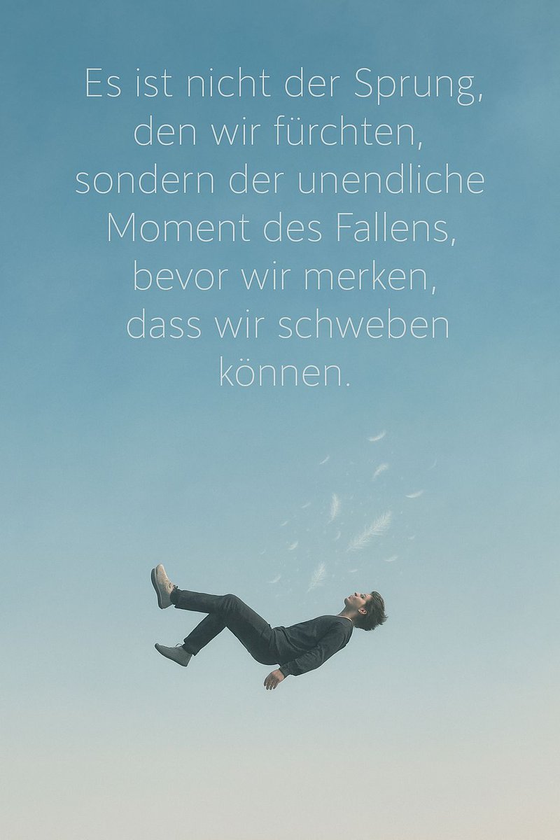 MiloEwigeErde's tweet image. Manchmal musst du fallen, um fliegen zu lernen. 🕊️

„Es ist nicht der Sprung, den wir fürchten, sondern der unendliche Moment des Fallens, bevor wir merken, dass wir schweben können.“

#Vertrauen #SchwarzesLoch #Singularität