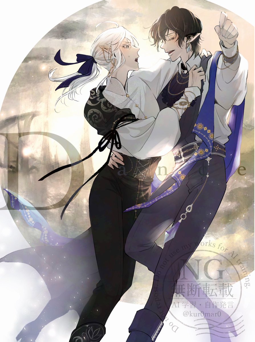 kur0mar0's tweet photo. #merinien_week

お題『舞踏会/ダンス』 https://t.co/FSEZoyPvND