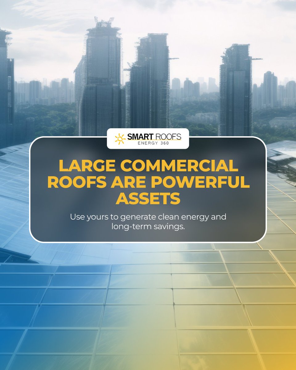 SmartRoofsSolar's tweet image. Large commercial roofs are ideal for solar systems that offset utility costs and power operations with clean energy. Let’s map out your savings at smartroofsct.com
#SmartRoofsCT #SmartRoofsAndEnergy #ManufacturingEnergySolutions #CTManufacturing #SolarForBusiness
