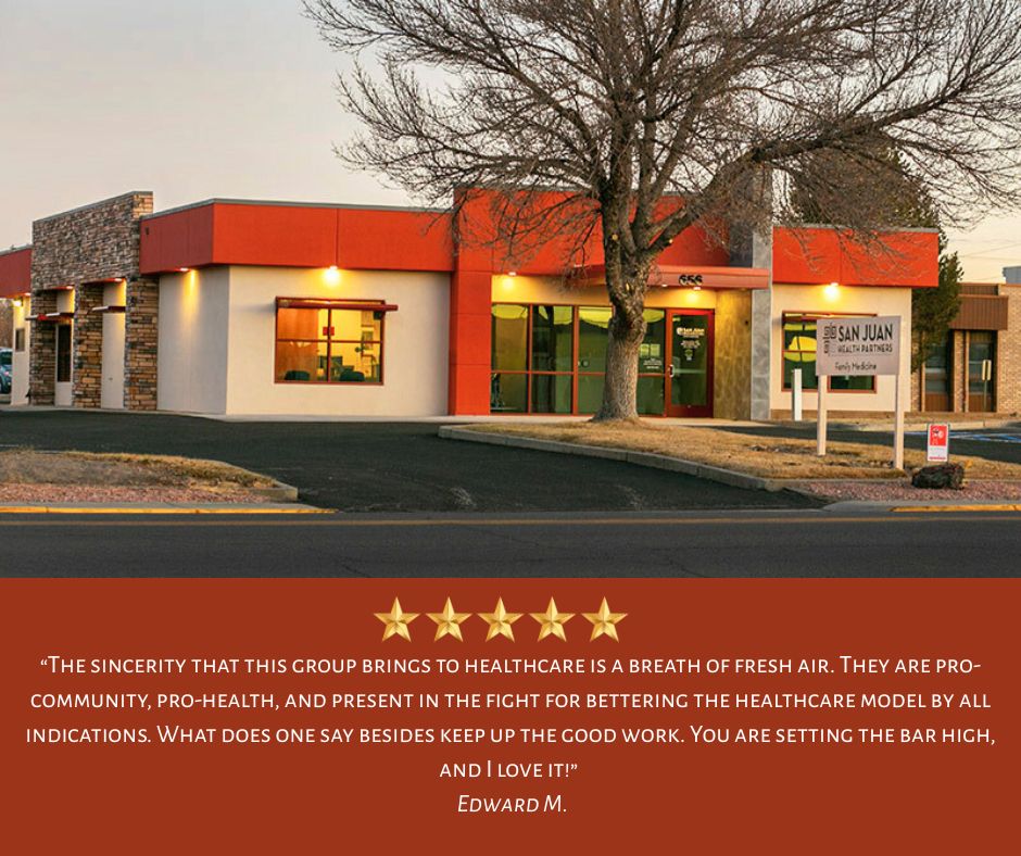 San Juan Health Partners Family Medicine welcomes new adult patients. Our compassionate  healthcare team is committed to delivering quality, personalized care. Visit sanjuanregional.com/family-medicin…

#PrimaryHealthcare #Healthcare #FarmingtonNM #SanJuanCountyNM