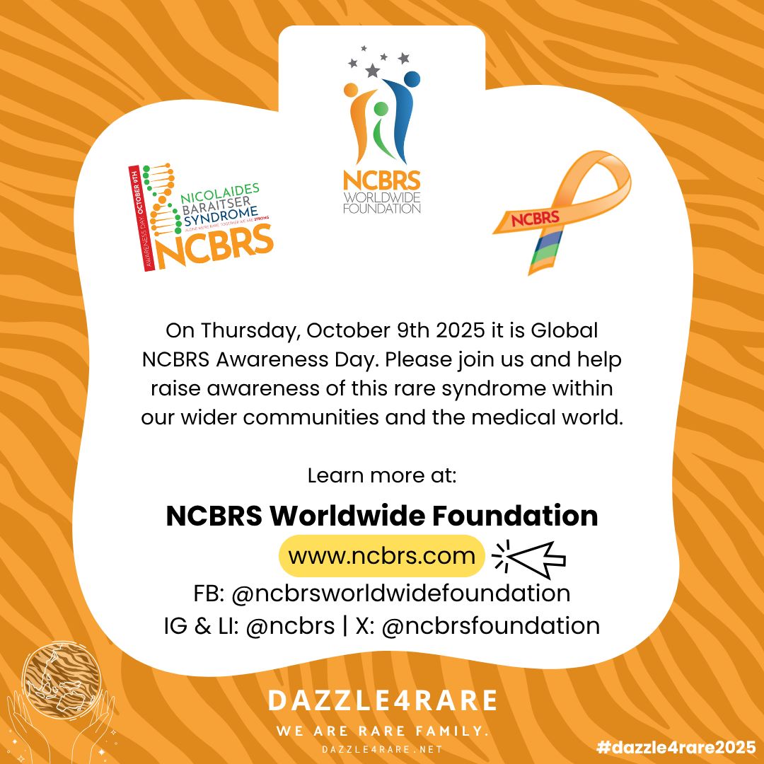 ncbrsfoundation's tweet photo. #Dazzle4Rare #Dazzle4Rare2025 #RareDiseaseAwareness #PatientAdvocates #PatientGroups #WorkTogether #StrongerTogether @dazzle4rare @ifaiarthritis @ataxia_and_me @BarbyIngle @sarcoid_network @globetrotteri @FibroFlutters @gopi3ks https://t.co/oWnr2vUdiO