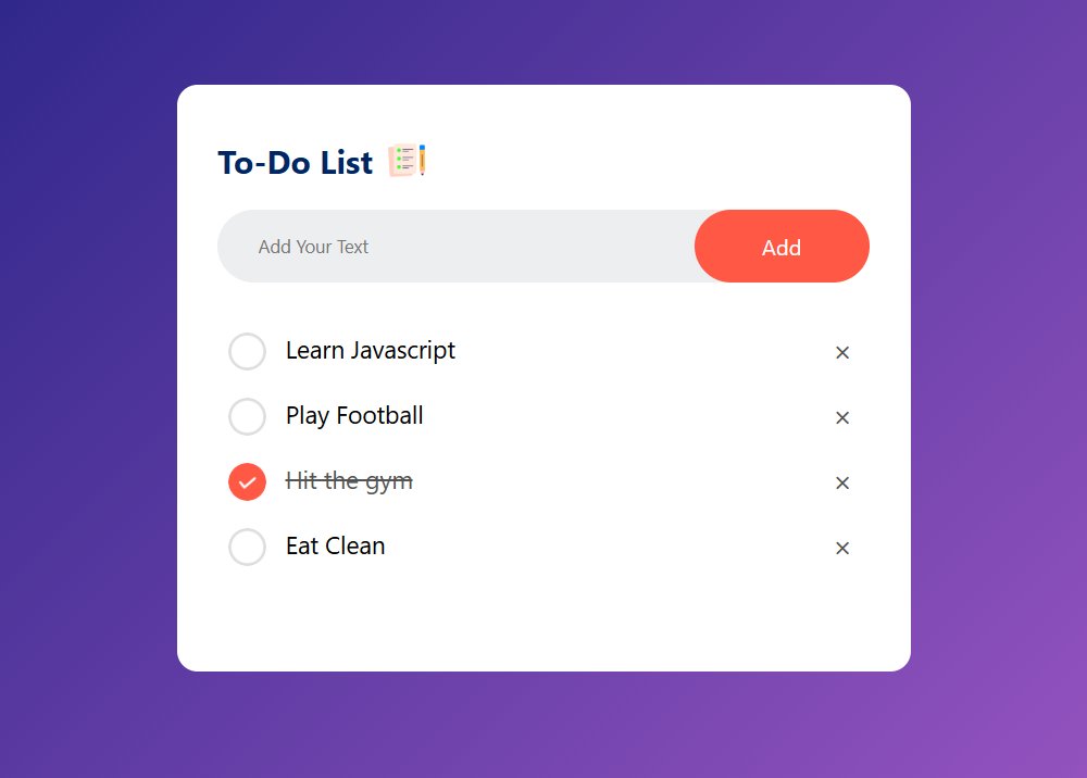rahulasync's tweet image. To-Do List App Tweet
✅ Built a To-Do List App with HTML, CSS, &amp;amp; JavaScript! 💾 Tasks save to Local Storage, persisting after refresh.
🧠 Practiced DOM manipulation &amp;amp; state handling in pure JS. 🔗 
Live: im-rahul-panchal.github.io/ToDoList/

#BuildInPublic #100DaysOfCode #JavaScript #WebDev