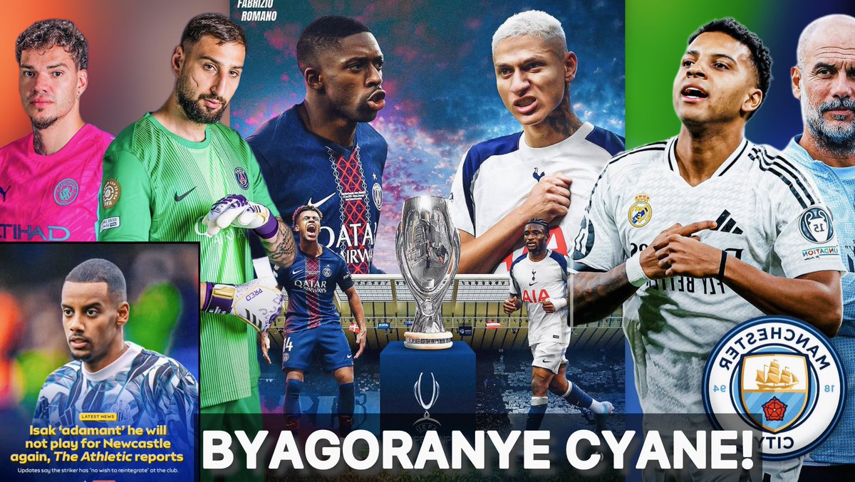 david_dacco's tweet photo. Super cup Final PSG vs Spurs amahirwe yutsinda ngaya!Isak yasizoye ati,D... https://t.co/q94w6EdL2i via @YouTube https://t.co/RBCME25Hze