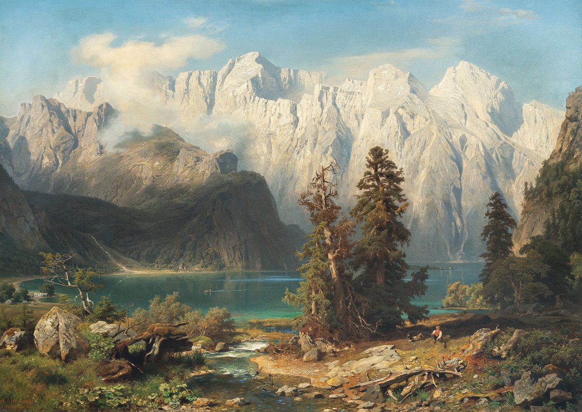 echoesofthearts's tweet photo. The mountains of August Wilhelm Leu (1818–1897) https://t.co/lq250ZMuMh