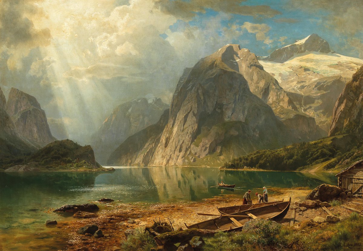echoesofthearts's tweet photo. The mountains of August Wilhelm Leu (1818–1897) https://t.co/lq250ZMuMh