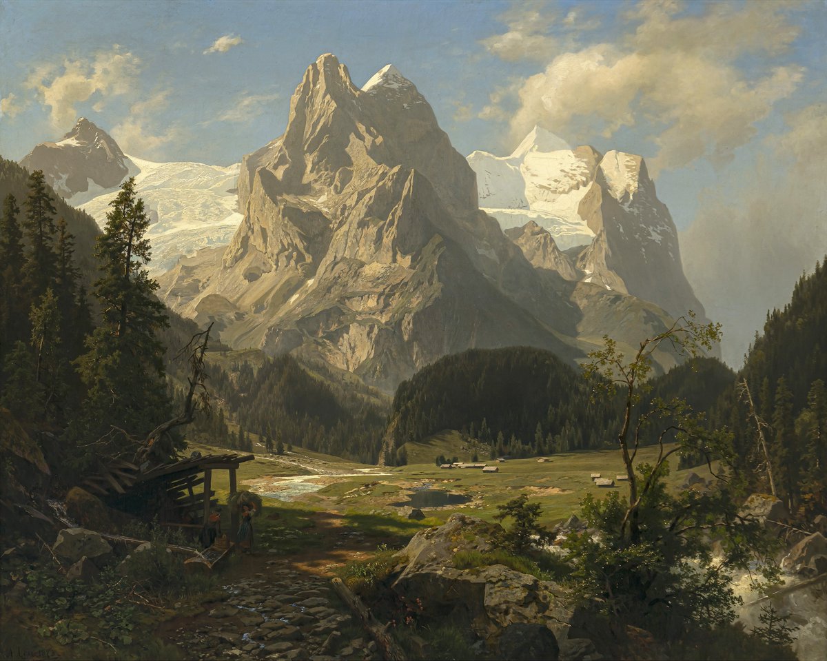 echoesofthearts's tweet photo. The mountains of August Wilhelm Leu (1818–1897) https://t.co/lq250ZMuMh