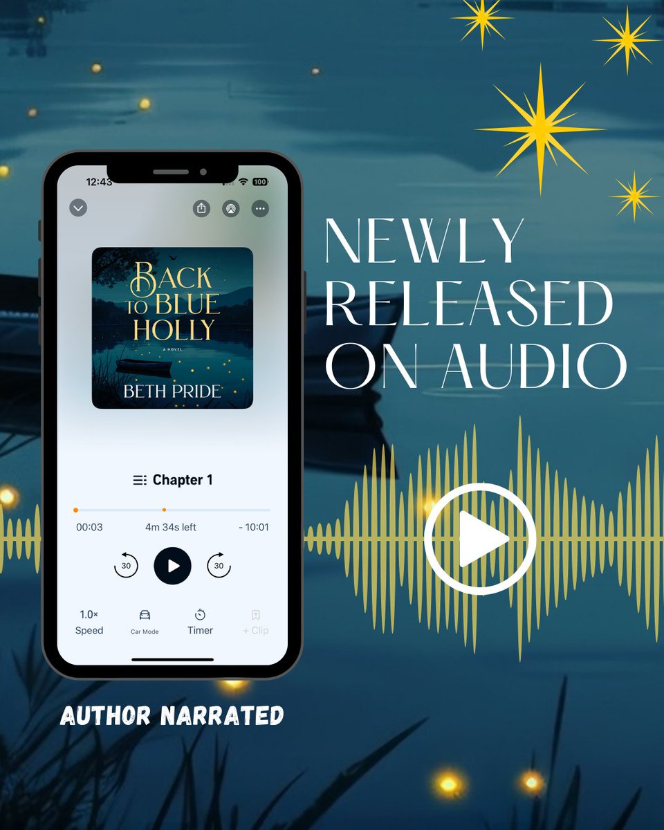 BethPrideAuthor's tweet photo. Remember the days when authors narrated their own books? Announcing Back to Blue Holly narrated in an authentic North GA accent-mine.😉https://t.co/6mxLQZBBvQ https://t.co/yiDMDUROPD