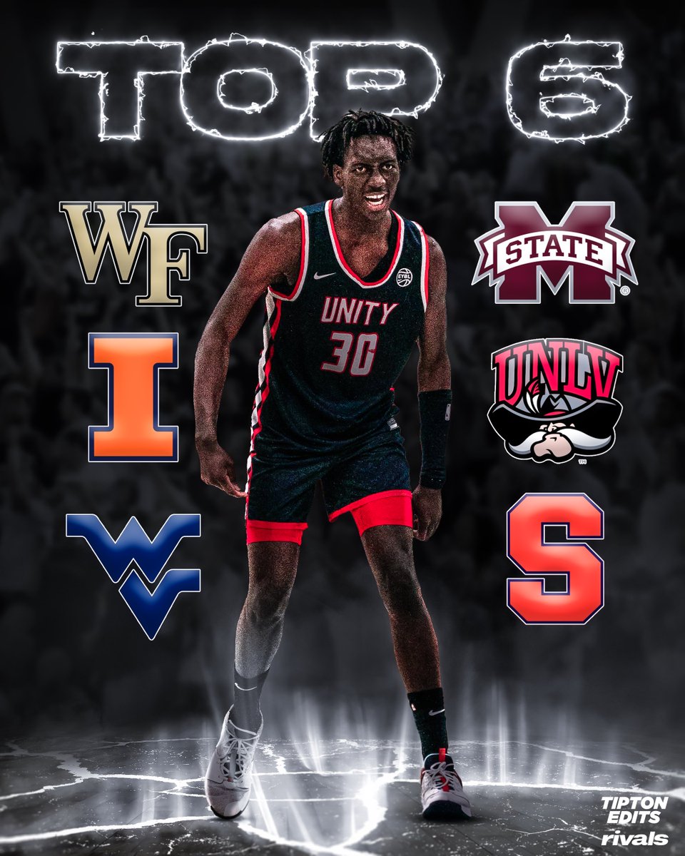 NEWS: 4⭐️ Aliou Dioum is down to six schools, he tells <a href="/Rivals/">Rivals</a>. 

The 6-10 center is a top-80 recruit in the 2026 class. 

on3.com/rivals/news/al…