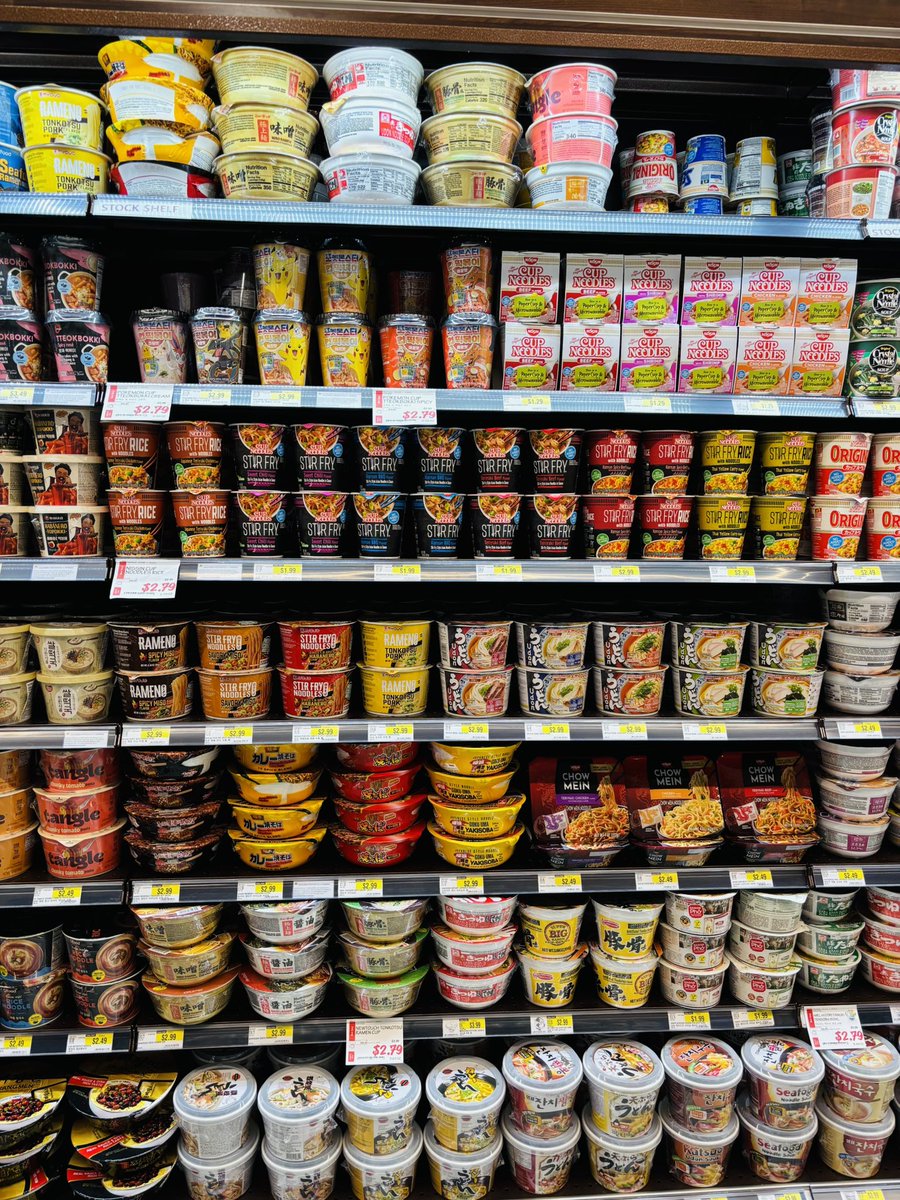 先週オープンしたH Mart Westminster店(CA)でMYOJO麺を発見💡🍜
#hmart #ramen