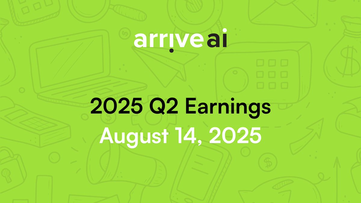 arrive_ai's tweet image. 🚨 Our FIRST earnings call as a public company is tomorrow! 🚨

📅 Aug 14 | ⏰ 4:30 PM ET
📌 Copy &amp;amp; paste to join: edge.media-server.com/mmc/p/psy2vzvk
💬 Submit Qs before or live during the call – we’ll answer as many as possible!
#ArriveAI #EarningsCall #InvestorRelations
