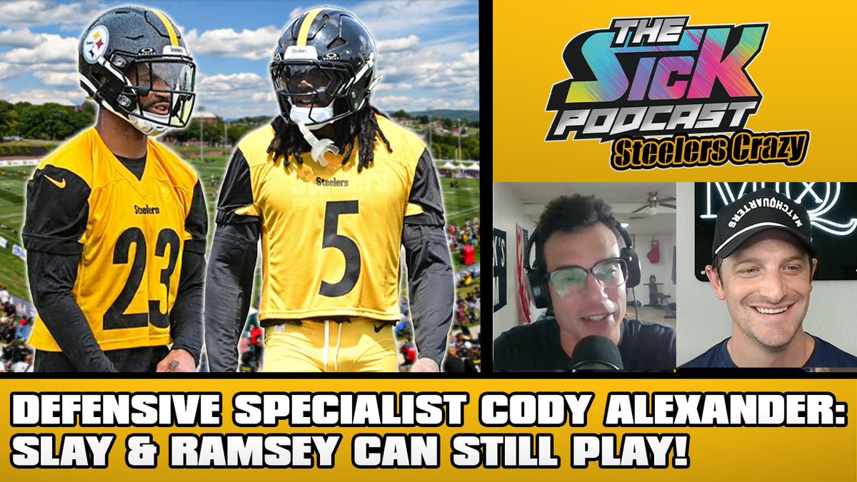 The Sick Podcast - Steelers Crazy! (@sickpodsteelers) on Twitter photo 🚨New Episode🚨
<a href="/The_Coach_A/">Cody Alexander</a> joins <a href="/JYorkFootball/">Jordan York</a> to discuss:
🟡Aaron Rodgers & Arthur Smith
🟡Additions of Slay & Ramsey
🟡Cam Heyward’s contract dispute
🟡& more!
Full pod👇
Watch: youtu.be/5CclPRWhsJE
Listen: traffic.megaphone.fm/SICMED40270111…
#Steelers #HereWeGo #thesickpodcast 🚨New Episode🚨
<a href="/The_Coach_A/">Cody Alexander</a> joins <a href="/JYorkFootball/">Jordan York</a> to discuss:
🟡Aaron Rodgers & Arthur Smith
🟡Additions of Slay & Ramsey
🟡Cam Heyward’s contract dispute
🟡& more!
Full pod👇
Watch: youtu.be/5CclPRWhsJE
Listen: traffic.megaphone.fm/SICMED40270111…
#Steelers #HereWeGo #thesickpodcast