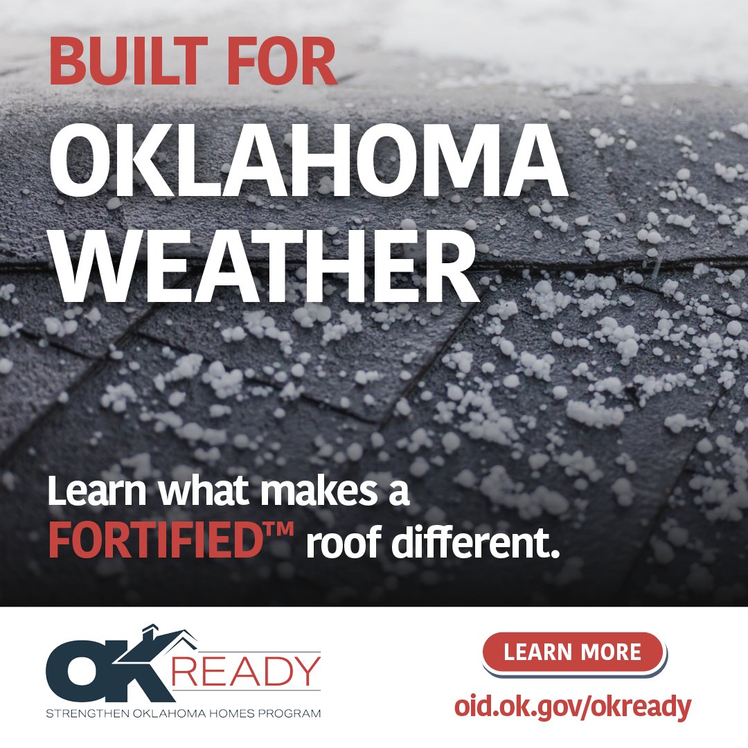 oid411's tweet photo. FORTIFIED roof standards are designed for high winds and hail, perfect for Oklahoma homes. Youโll get stronger materials, better installation methods, and long-term protection.
Get all the details at https://t.co/DjQdHFT0k4.
#OKReady #Oklahoma #Insurance https://t.co/OvN3u2fn0q