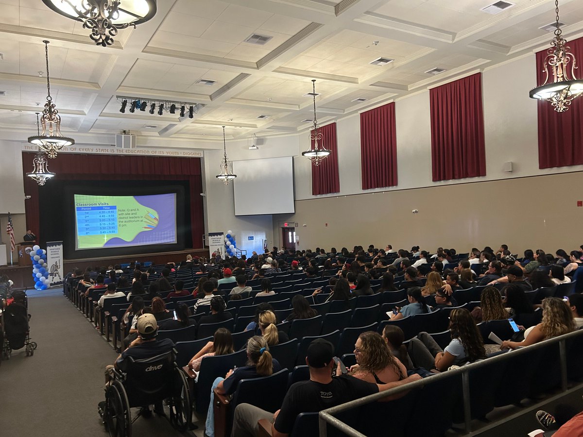 Fontana Middle School had a great turn out for “Back To School Night”