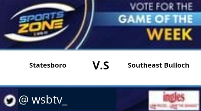 WSB-TV sports (@wsbtv_) on Twitter photo GAME of the week
<a href="/SEB_Football/">Southeast Bulloch Yellow Jackets</a> π <a href="/StatesboroFB/">Statesboro Football</a>
Friday, August 15 @ 7:30pm.
Come support your favorite team.
Watch Here: s.id/wsb-tv
<a href="/C_Lacy16/">Colin Lacy</a> <a href="/randylee14/">Coach Lee</a>
<a href="/Judley57/">Judson Griffis</a> <a href="/gage_850/">Gage newsome</a> <a href="/beckhamjarrard/">Beckham Jarrard</a> <a href="/_CamJackson_/">Cameron Jackson C/O 2026</a> GAME of the week
<a href="/SEB_Football/">Southeast Bulloch Yellow Jackets</a> π <a href="/StatesboroFB/">Statesboro Football</a>
Friday, August 15 @ 7:30pm.
Come support your favorite team.
Watch Here: s.id/wsb-tv
<a href="/C_Lacy16/">Colin Lacy</a> <a href="/randylee14/">Coach Lee</a>
<a href="/Judley57/">Judson Griffis</a> <a href="/gage_850/">Gage newsome</a> <a href="/beckhamjarrard/">Beckham Jarrard</a> <a href="/_CamJackson_/">Cameron Jackson C/O 2026</a>