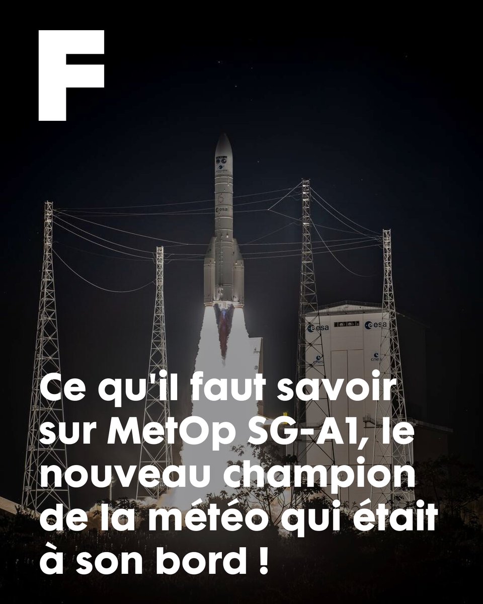 Décollage de Ariane 6 : ce qu'il faut savoir sur MetOp SG-A1, le nouveau champion de la météo qui était à son bord !
➡️ l.futura-sciences.com/iVW