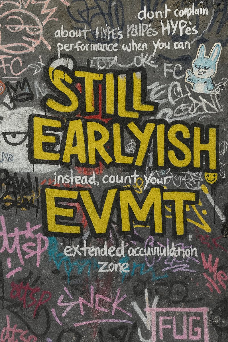 🧎🏽‍➡️don’t complain about HYPEs relative performance when you can STILL enter late and be earlyish on EVM because it’s harder to reach for many

instead, count your blessings for the extended accumulation zone, plant seeds &amp; thank the gods later 🌱