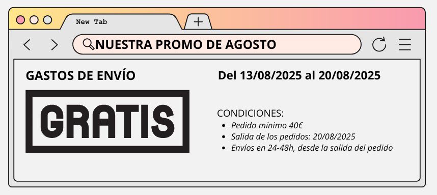 🔊Pues aquí está la promo de todos los años por estas fechas: “la de que me agobio porque en agosto hace mucho calor y no entran pedidos en tienda online”

¡¡¡Aprovechad, insensatos!!!

👉 tienda.elretrogusto.es