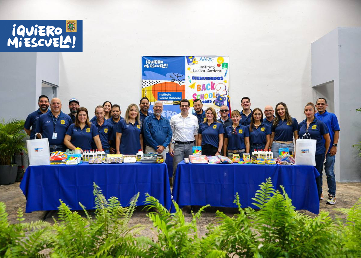 AAFAF (@aafafpr) on Twitter photo Regreso a clases en el Instituto Loaíza Cordero.
Junto a la Gobernadora y agencias, reafirmamos nuestro compromiso con su comunidad escolar.📚✨
#QuieroMiEscuela #ConSaludEmocionalAprendoMejor
<a href="/gobiernodepr/">Gobierno de Puerto Rico</a> <a href="/SecretariadePR/">Secretaría de la Gobernación de Puerto Rico</a> <a href="/EDUCACIONPR/">Dpto. de Educación</a> <a href="/DTOP/">DTOP</a> <a href="/Bomberos_de_PR/">Negociado del Cuerpo de Bomberos</a> <a href="/recreaydeportes/">Recreación y Deportes | DRD</a> Regreso a clases en el Instituto Loaíza Cordero.
Junto a la Gobernadora y agencias, reafirmamos nuestro compromiso con su comunidad escolar.📚✨
#QuieroMiEscuela #ConSaludEmocionalAprendoMejor
<a href="/gobiernodepr/">Gobierno de Puerto Rico</a> <a href="/SecretariadePR/">Secretaría de la Gobernación de Puerto Rico</a> <a href="/EDUCACIONPR/">Dpto. de Educación</a> <a href="/DTOP/">DTOP</a> <a href="/Bomberos_de_PR/">Negociado del Cuerpo de Bomberos</a> <a href="/recreaydeportes/">Recreación y Deportes | DRD</a>