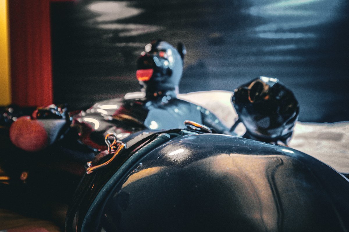 Why am I like this, tied up and trapped? I just want to have walkies and fun, but you keep leaving me here, helpless and bound. 
Whimpers.... I am desperate for you. 💙

#latexpuppy #latexbondage #rubberpuppy #rubberboy #rubberbondage #pupplay #gaylatex #gayrubber