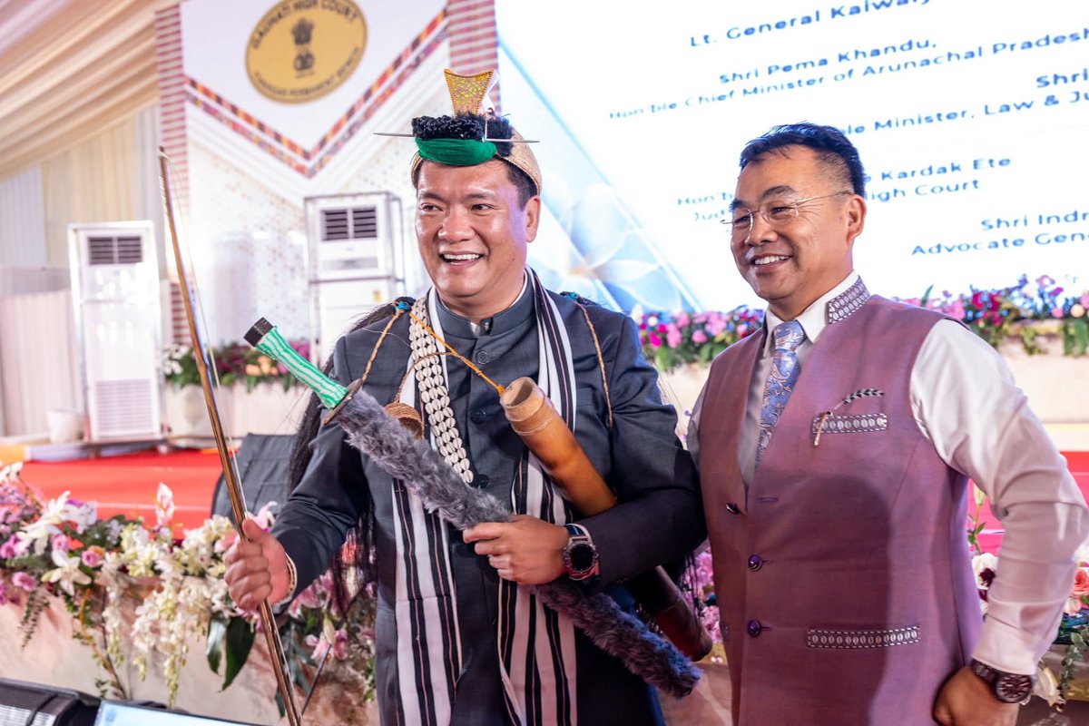 tttara2008's tweet photo. Inauguration of new HC Building of Gauhati HC Itanagar Bench. Some moments for memoirs. https://t.co/uAFzXukD1O