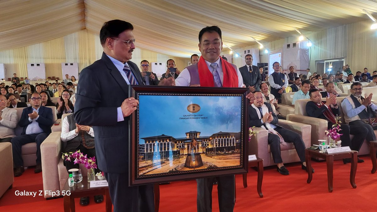 tttara2008's tweet photo. Inauguration of new HC Building of Gauhati HC Itanagar Bench. Some moments for memoirs. https://t.co/uAFzXukD1O