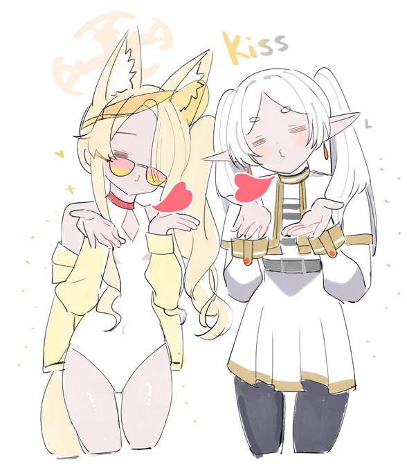 Kiss #ブルアカ #フリーレンFA