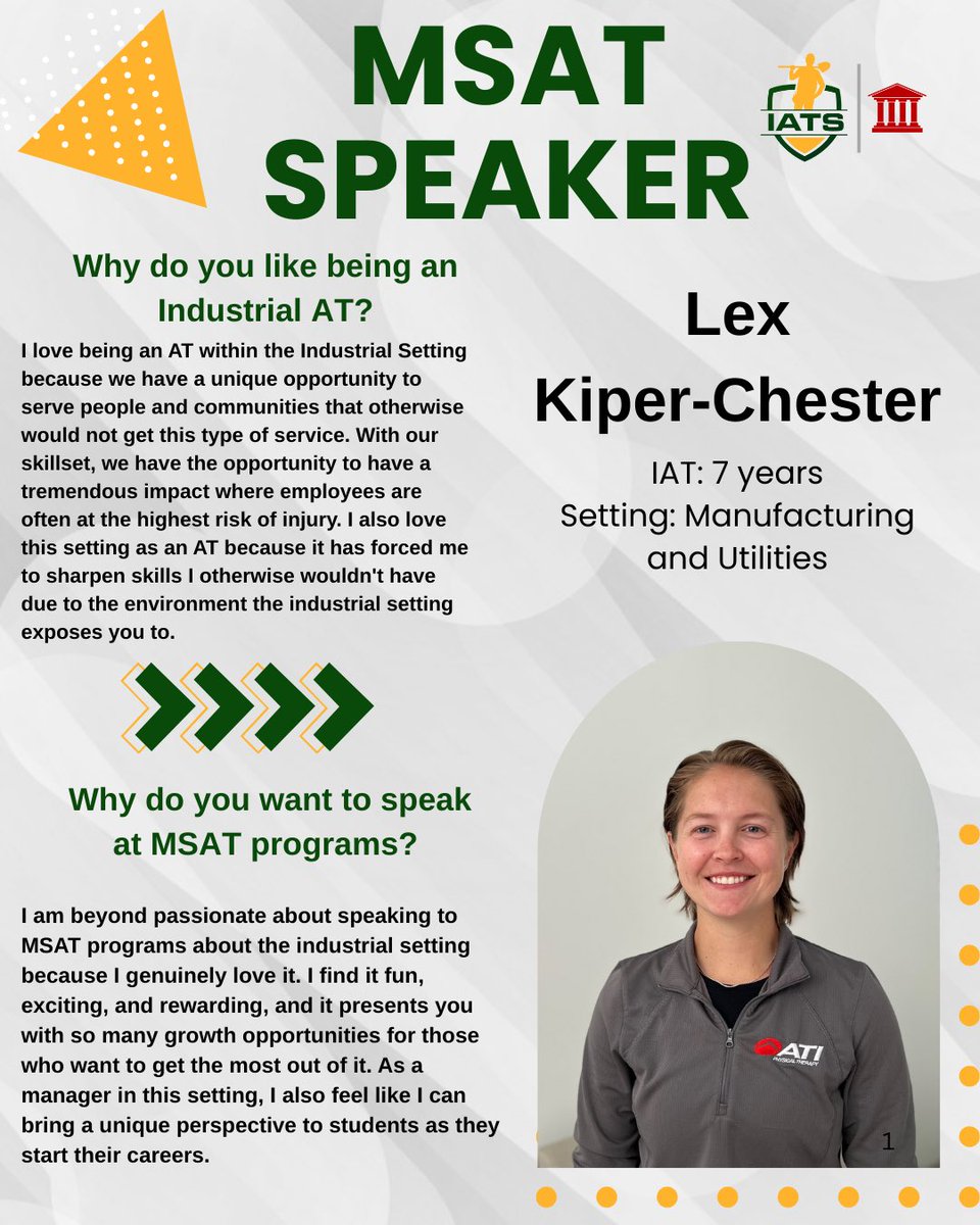 IndustrialATS's tweet photo. As everyone is heading back to school, we want to take a moment to highlight our awesome members who have volunteered to speak to MSAT programs. If you would to schedule a presentation for your program, visit the website to learn more! https://t.co/v2X9S8Mr9O https://t.co/kkpWbaeGra