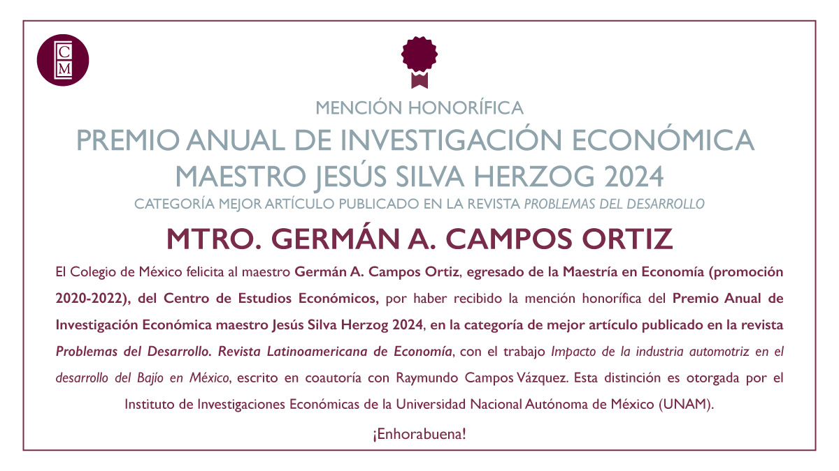 El Colegio de México tweet media