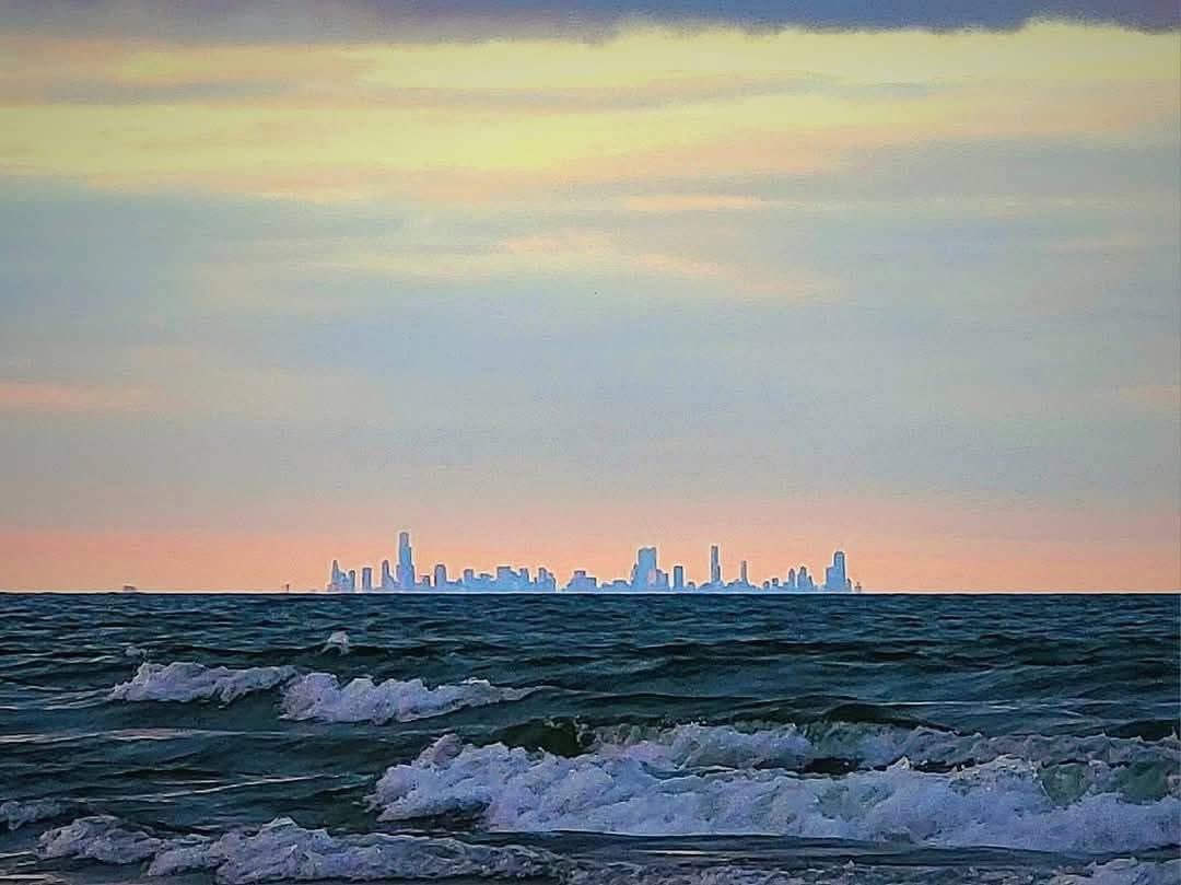 Downtown Chicago from Indiana Dunes