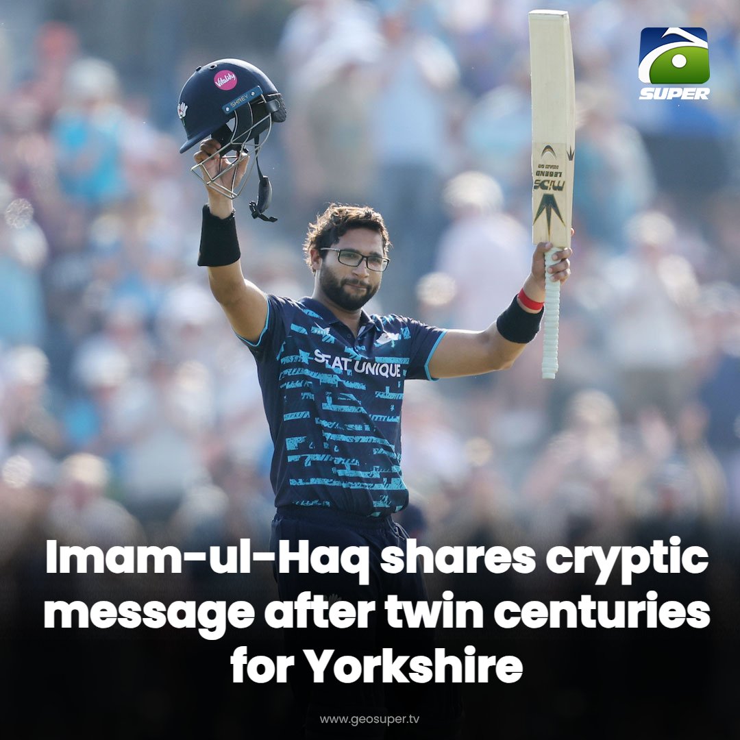geosupertv's tweet photo. Imam's post raises eyebrows! 🧐
Read More: https://t.co/5Pp5VOLMXt
#ImamUlHaq #YorkshireCCC #OneDayCup https://t.co/vDytuT3ZrN