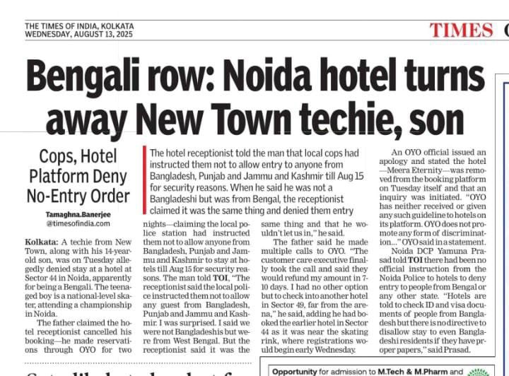 এই সুকৌশলে তৈরি manufactured hate এর জন্য দায়ী কারা? এবং মেরুকরণ হলে কাদের লাভ? ভালো করে ভাবুন, অনেক কিছু পরিষ্কার হবে। এটা লম্বা সময় ধরে চলে আসা একটা খেলা, ভোটের আগে এর crescendo আসবে!

timesofindia.indiatimes.com/city/kolkata/b…