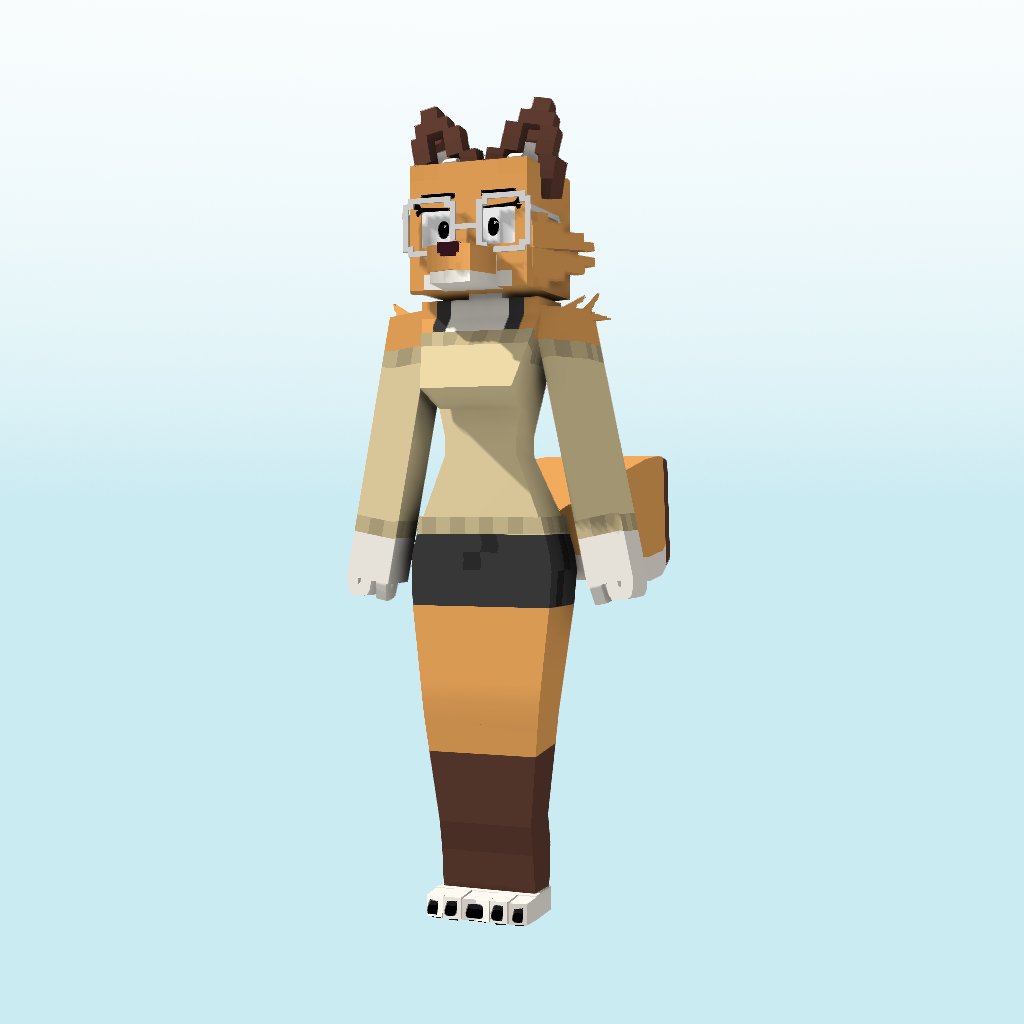 Iv5anX's tweet photo. Welp I updated Rey Model. I made some improvement and also Optimized her, so yeah.
OC By: @AnimatedMau
Render and Model Done By: Me
#othersideshow #otherside #other_side #Fox #Anthro #Render #Mineimator #minecraft #3dart https://t.co/PJBAe8f5Ws