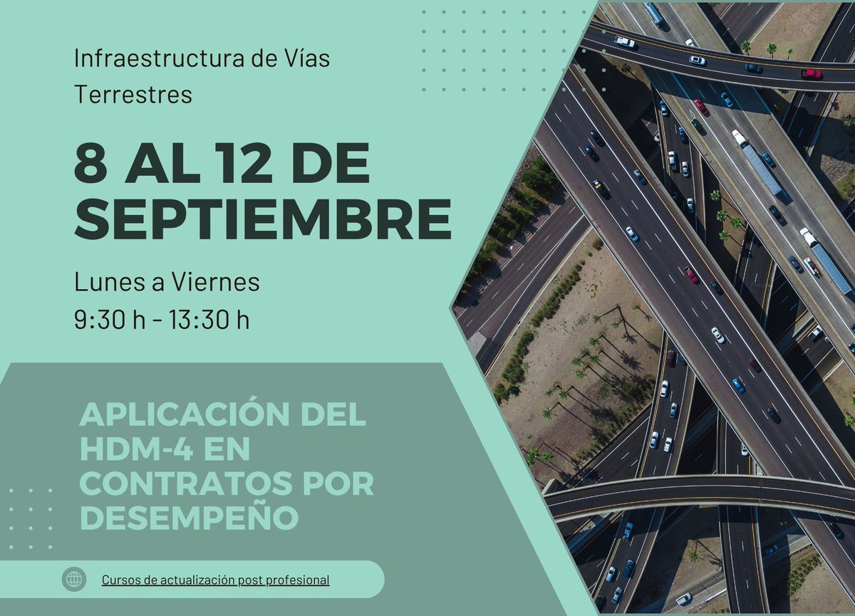 IMT_mx's tweet image. #CursosIMT | ¡Nueva capacitación especializada!   
Curso: "APLICACIÓN DEL HDM-4 EN CONTRATOS POR DESEMPEÑO"

Inscripciones del 21 de julio al 29 de agosto de 2025 
(¡O antes si se llena el cupo máximo!)

Más información: gob.mx/imt/agenda/cur……     

¡No te lo pierdas!