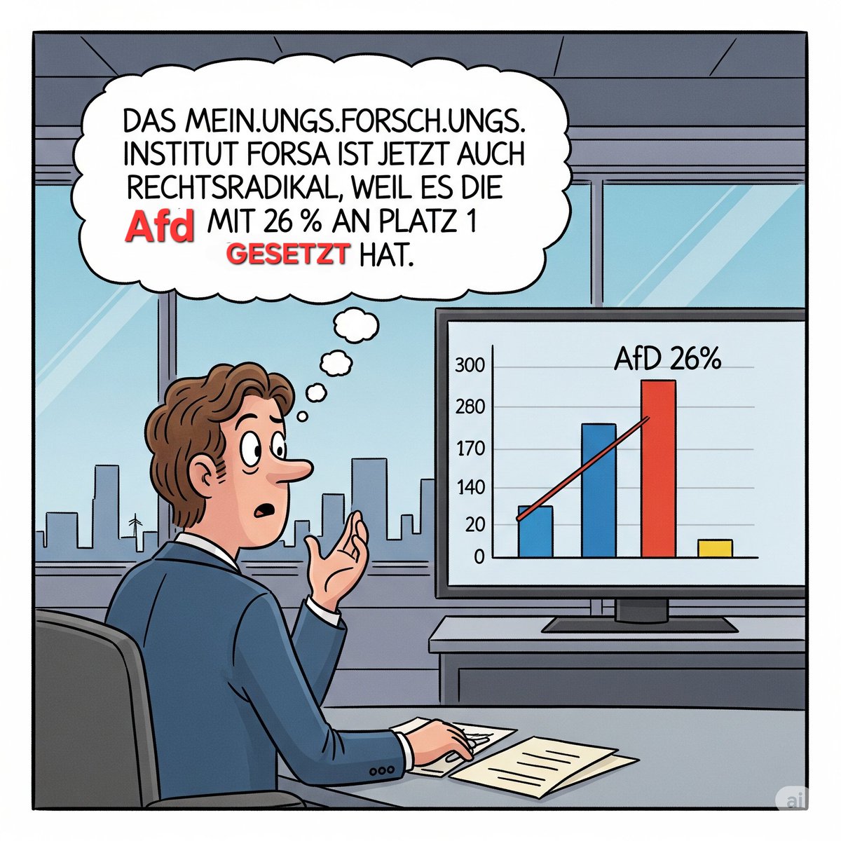 XselbstDenker's tweet photo. #forsa #afd #26 #prozent #platz1 https://t.co/luqYmMtmgY