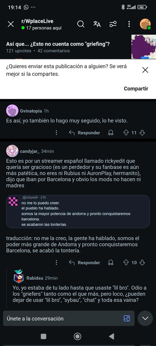 AstroGa95343554's tweet photo. Los Gringos están funando a @rickyedit por invadir Andorra con sus colores, me tienen dando volteretas https://t.co/7TExzBk6rd