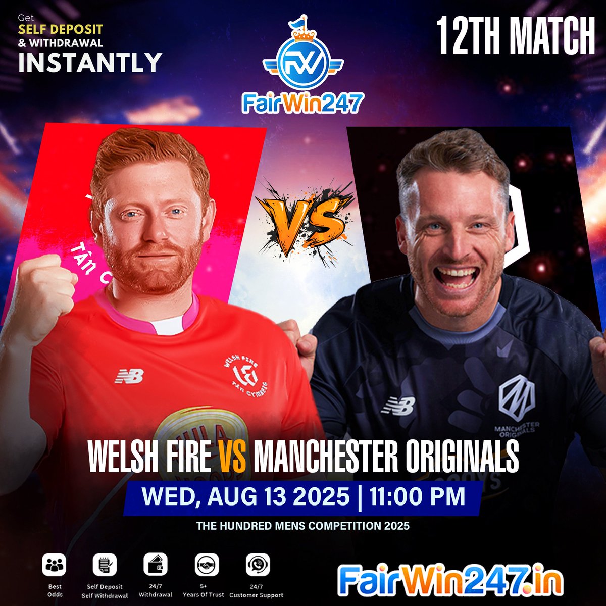 "MEN &amp; WOMEN are Equal" 🔥

Is Welsh Fire Maintaining this Policy ? 🧐 Both Men and Women are Still Not Won a Single Game so Far in This Season ! ❌

🚨 Link:
fairwin247.in/sport/event-de…

Will They Do it Tonight or its Easy Game for Manchester Originals ?

 #FairWin247 | #TheHundred