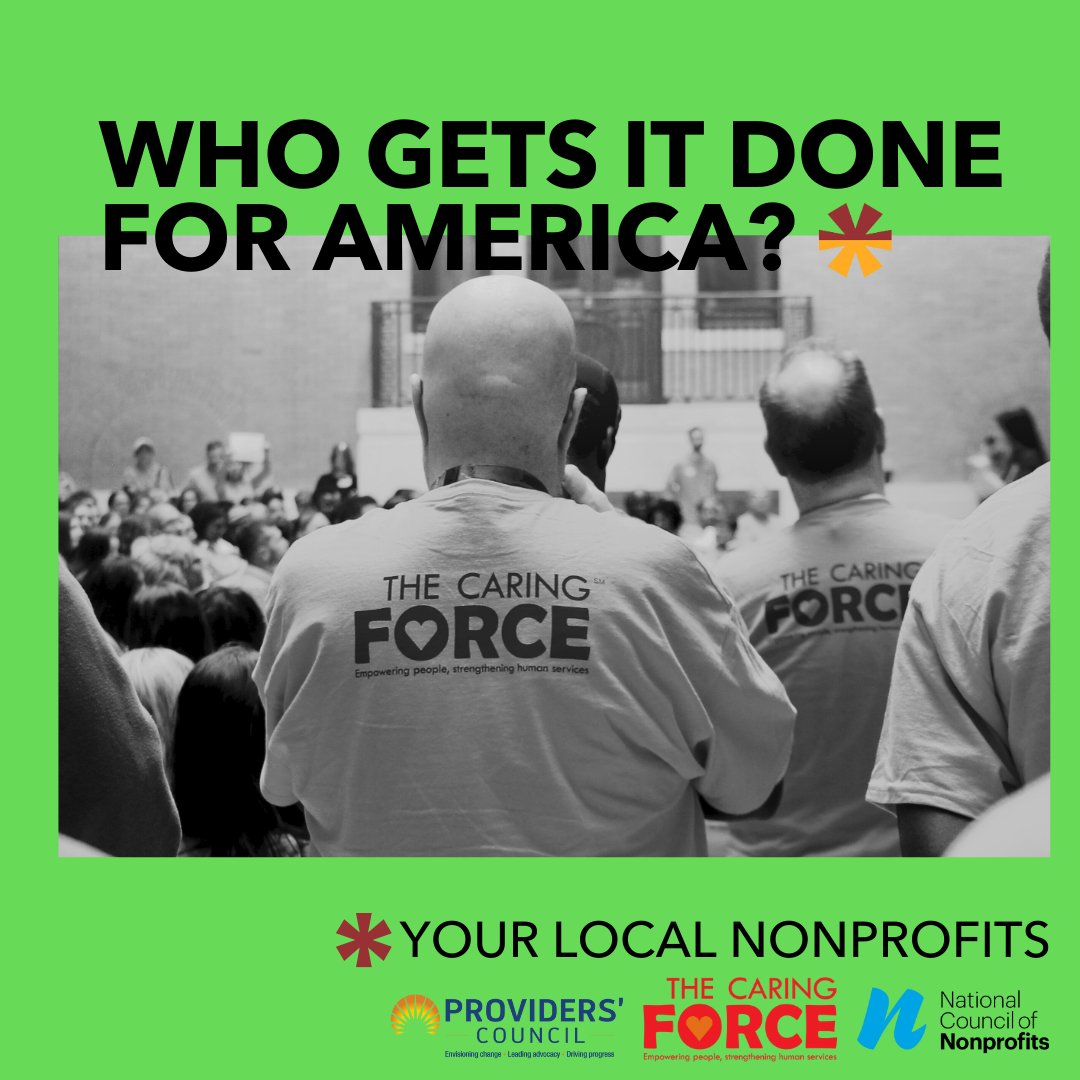 TheCaringForce's tweet image. Government can’t do it all—and that’s where local nonprofits step up. Across Massachusetts, nonprofits fill the critical gaps that government alone can’t cover. Support the campaign from @NatlCouncilNPs and read more here: NonprofitsGetItDone.org #NonprofitsGetItDone