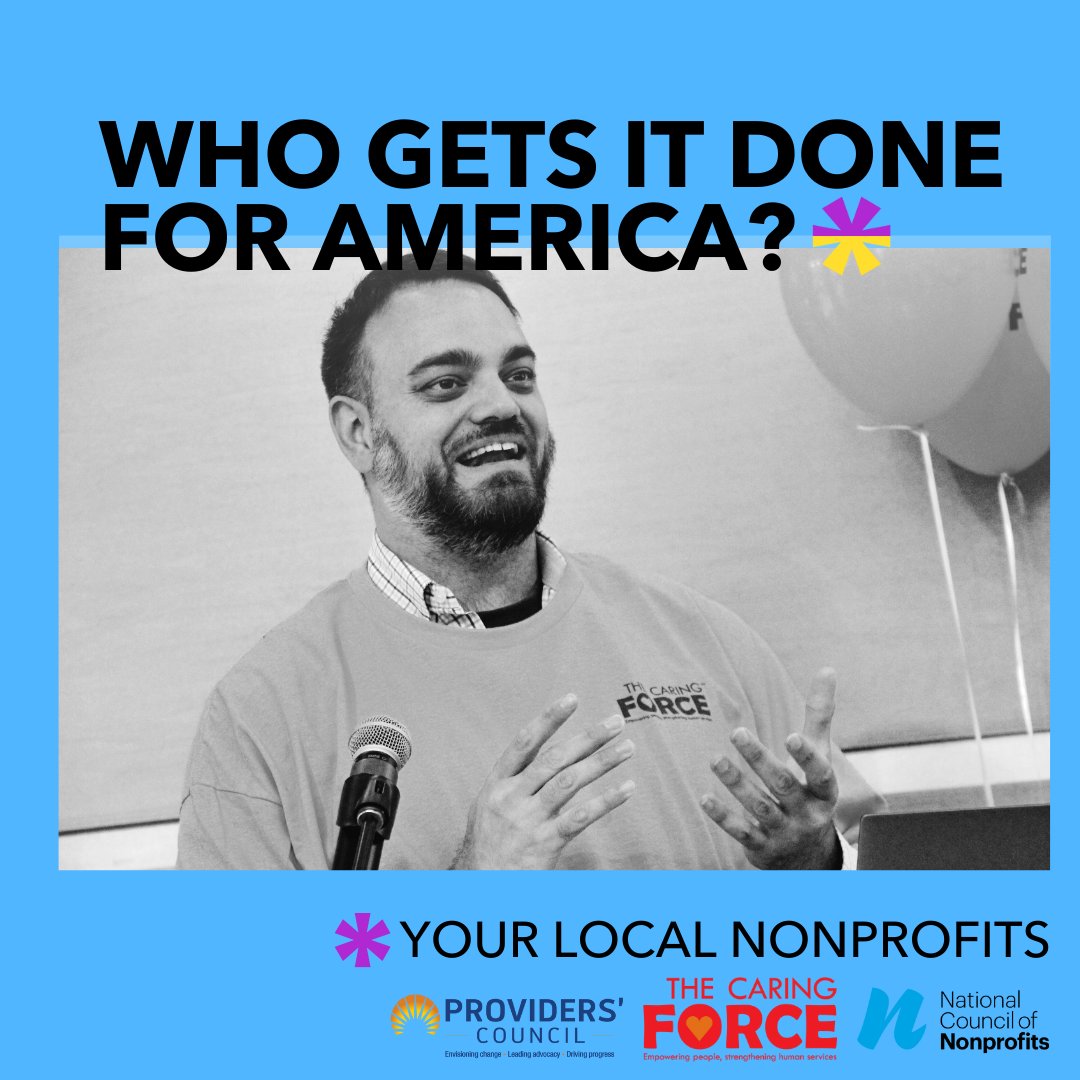 TheCaringForce's tweet image. Government can’t do it all—and that’s where local nonprofits step up. Across Massachusetts, nonprofits fill the critical gaps that government alone can’t cover. Support the campaign from @NatlCouncilNPs and read more here: NonprofitsGetItDone.org #NonprofitsGetItDone