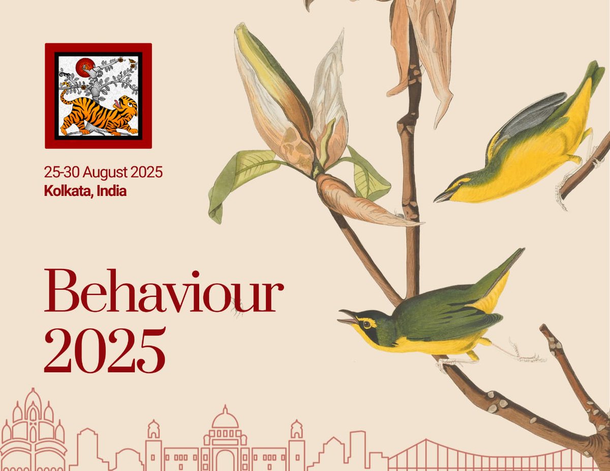 Behaviour2025's tweet photo. ✨️Counting down to the most exhilarating gathering of minds- #Behaviour2025 is just around the corner! 

📍Location-Biswa Bangla Convention Centre, Kolkata

👩‍🔬 7 Plenary Speakers | 50+ Institutions | 40+ Countries

Learn more about Behaviour 2025: https://t.co/mkZNwjFTLH

#Behaviour2025 #AnimalBehaviour #ScienceConference