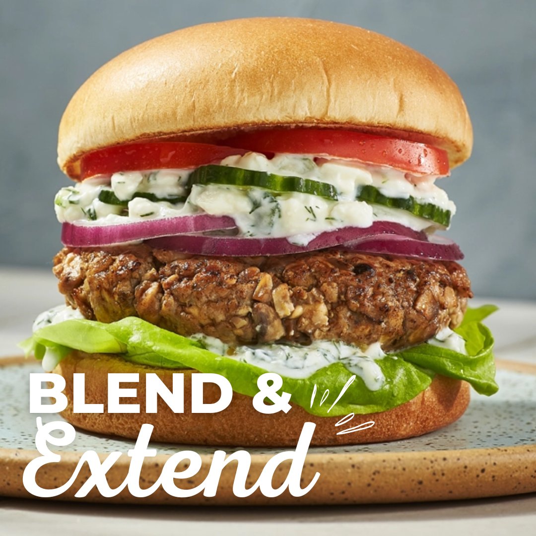 mushroomscanada's tweet image. Take your tastebuds on a trip to the Mediterranean with #MushroomCouncil's Souvlaki-Inspired Blended Burgers!

These #BlendAndExtend burgers mix ground pork with finely chopped mushrooms for extra juiciness, incredible flavour &amp;amp; a little boost of goodness. mushrooms.ca/recipe/souvlak…